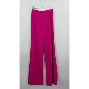 Lulus Pink Tall Wide Leg High Waist Trouser Pants Slacks Festival Work Large